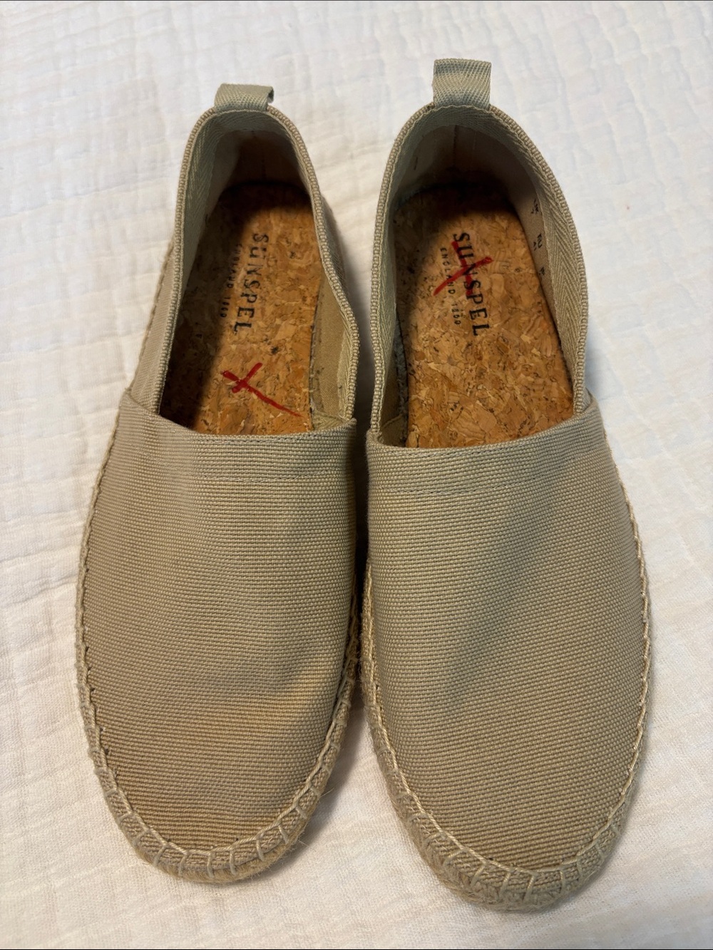 Slip-On Espadrilles in Beige by Sunspel
